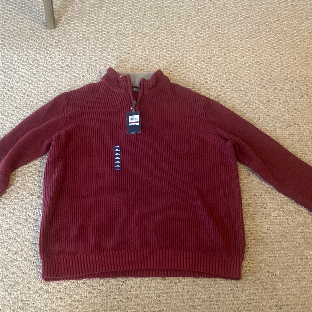 IZOD Men's Burgundy Sweater
